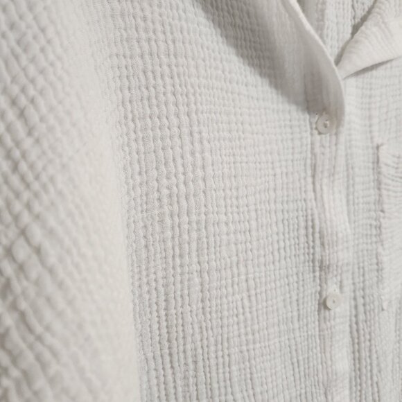 Shade & Shore White Gauze Muslin Swim Shirt XL - Picture 5 of 9
